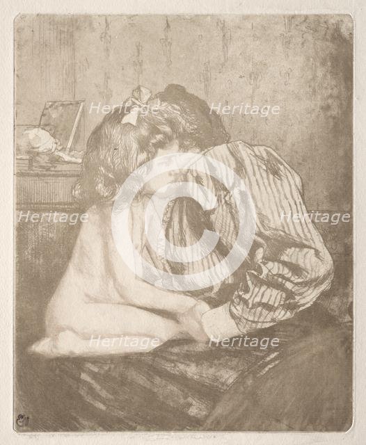 Confidences, from A New Sentimental Education, 1901. Creator: Charles Maurin (French, 1856-1914).