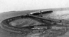 Gladstone Harbour Rail Jetty, 1925. Creator: Jack Bain.