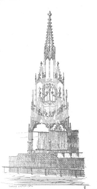 'Throne - Exeter Cathedral', 1847. Creator: George Truefitt.