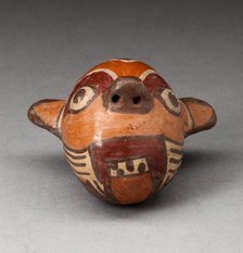 Miniature Vessel in the Form of a Feline Head, 180 B.C./A.D. 500. Creator: Unknown.