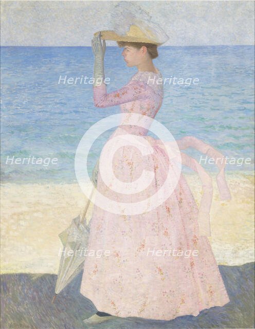 Woman with a parasol, c. 1895. Creator: Maillol, Aristide (1861-1944).