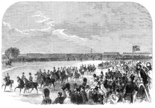 The Volunteer Review in Hyde Park: general view, 1864. Creator: Unknown.