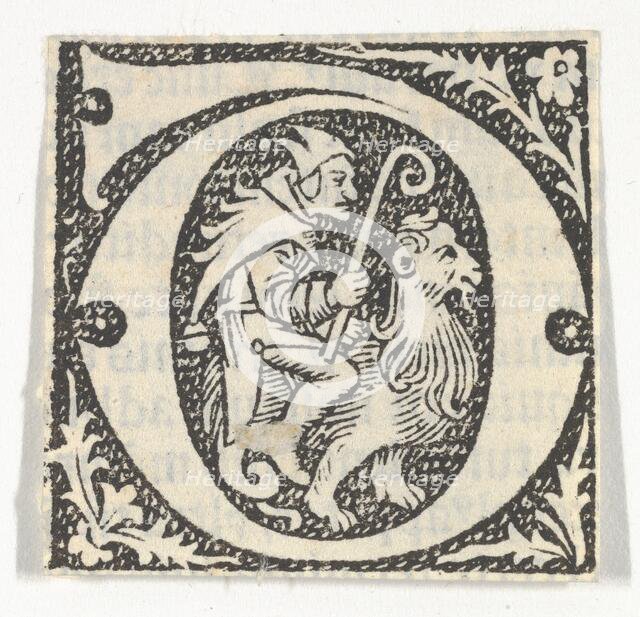 Decorated Roman alphabet, ca. 1499., ca. 1499. Creator: Anon.