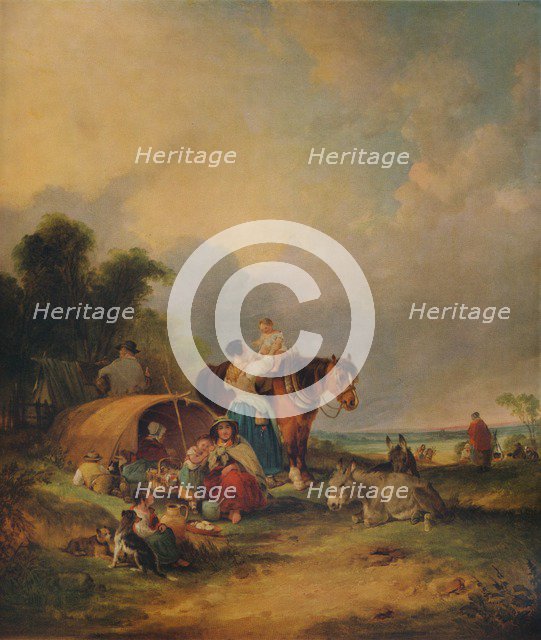 'A Gipsy Encampment', c1788. Artist: William Shayer.