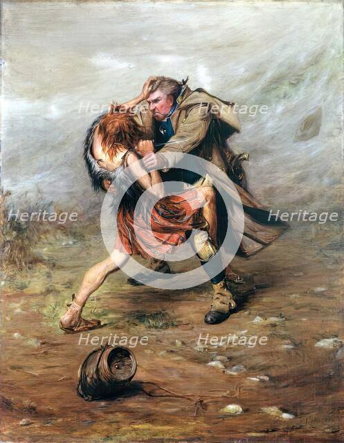 Tussle For The Keg, c1860s. Creator: John Pettie.