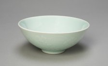 Bowl with Blossoms and Radiating Petals, Qing dynasty (1644-1911), Yongzheng period (1723-1735). Creator: Unknown.