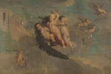 Putti with a Festoon, c.1650. Creator: Anon.