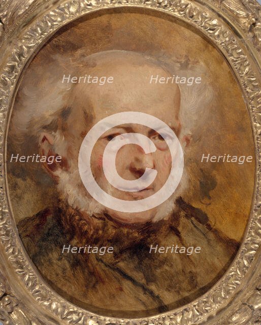 Portrait du peintre Jean-Baptiste Isabey, père de l'artiste, c1840. Creator: Eugene Isabey.