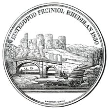 The Rhuddlan Royal Eisteddfod Prize Medal, 1850. Creator: Unknown.
