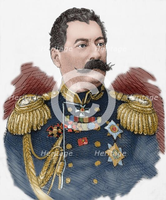 Mikhail Loris-Melikov (1826-1888), Russian-Armenian statesman, 1877.  Creator: Unknown.