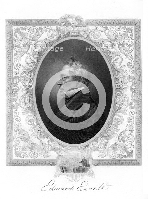 Edward Everett, American Whig Party politician from Massachusetts, 1862-1867. Artist: Unknown