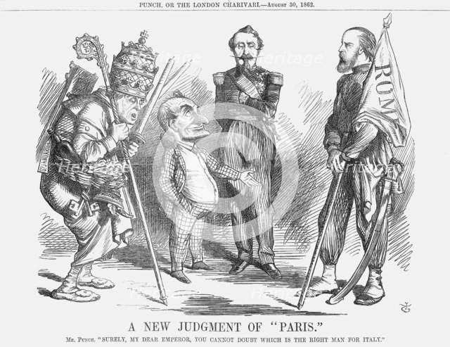 'A New Judgement of Paris', 1862. Artist: John Tenniel