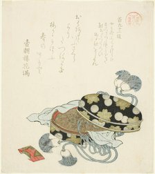 Passage 191 (Hyaku kyujuichi dan), from the series "Essays in Idleness for the..., early 19th cent. Creator: Kubo Shunman.