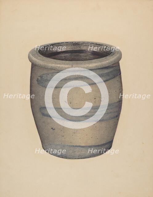 Crock, c. 1939. Creator: Paul Poffinbarger.