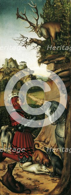 Saint Eustace. Artist: Cranach, Lucas, the Elder (1472-1553)
