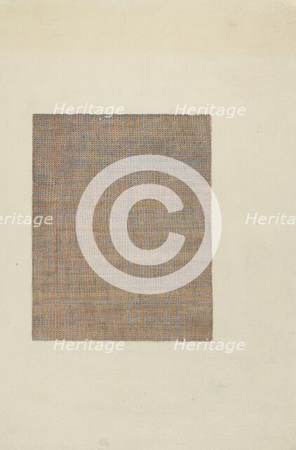 Shaker Dress Material, 1936. Creator: Lucille Gilchrist.