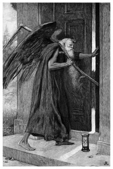 'Death the Reaper', 1895.Artist: P Naumann