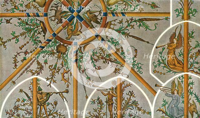 Decoration in Stedum Church, Groningen, Netherlands, (1928).  Creator: Unknown.