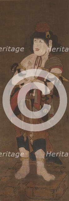 Attendant of Fudo Myoo, 14th century. Creators: Ryushu Shutaku, Unknown.