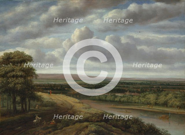 An Extensive Wooded Landscape, 1670s. Creator: Philip Koninck.
