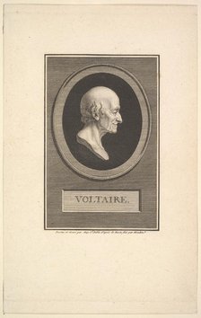 Portrait of Voltaire, 1801. Creator: Augustin de Saint-Aubin.