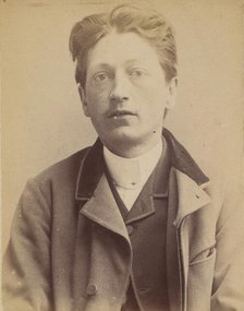 Letellier. Louis, Auguste. 29 ans, né à Rouen (Seine-Inférieure). Employé. Anarchiste. 23/..., 1892. Creator: Alphonse Bertillon.