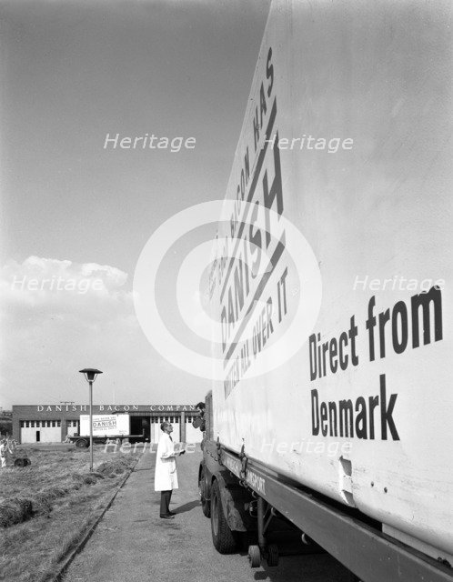 Bacon delivery from Denmark, Kilnhurst, South Yorkshire, 1964.  Artist: Michael Walters