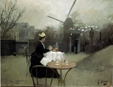  'Plein Air', 1890-91, oil on canvas by Ramon Casas.