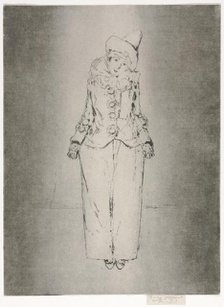 Pierrot en Pied, Portrait of Lady A. C., 1888. Creator: Theodore Roussel (French, 1847-1926).