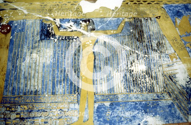 Egyptian goddess Nut supporting the sky, New Kingdom, Ancient Egypt, 14th-13th century BC. Artist: Unknown