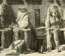'Rock-Temples at Abousimbel', 1890.   Creator: Unknown.