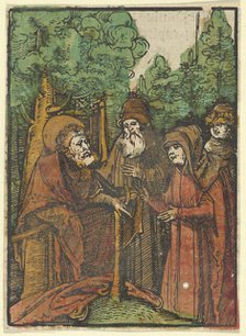 St. John the Baptist Preaching, from Das Plenarium, 1517. Creator: Hans Schäufelein the Elder.