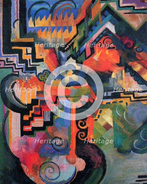 Colored Composition I (Hommage à Johann Sebastian Bach), 1912.