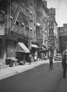 Chinatown, in San Francisco or New York City, between 1911 and 1942. Creator: Arnold Genthe.