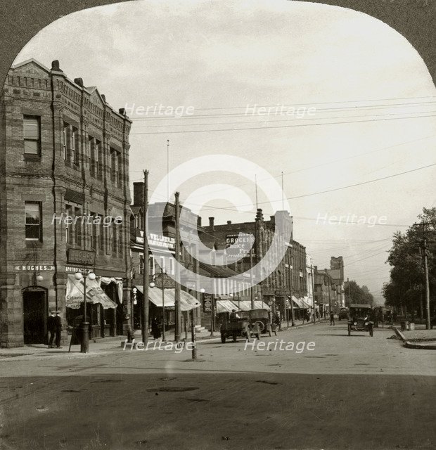 Grafton Street, Charlottetown, Prince Edward Island, Canada, early 20th century.Artist: Keystone View Company