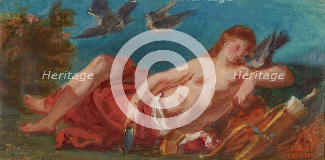 Esquisse pour le Salon de la Paix de l'Hôtel de Ville : Vénus, between 1852 and 1854. Creator: Pierre Andrieu.