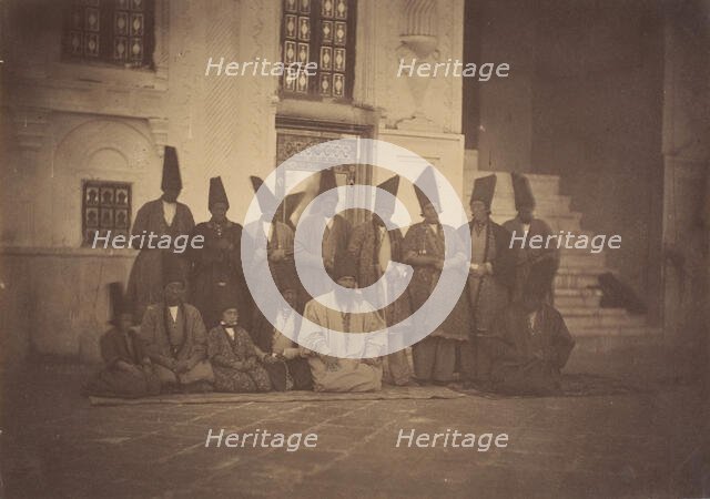 [In the Mosque of the Damegan/The Eunuchs], 1850s. Creator: Possibly by Luigi Pesce.