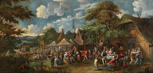 Village fair, um 1700. Creator: Verburgh, Rutger (1678-1727).