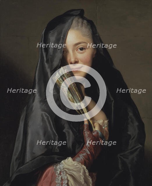 The Lady with the Veil (the Artist's Wife), 1768. Creator: Alexander Roslin.