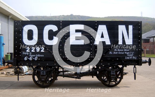 12 ton coal wagon, c1887-1907 Creator: Unknown.