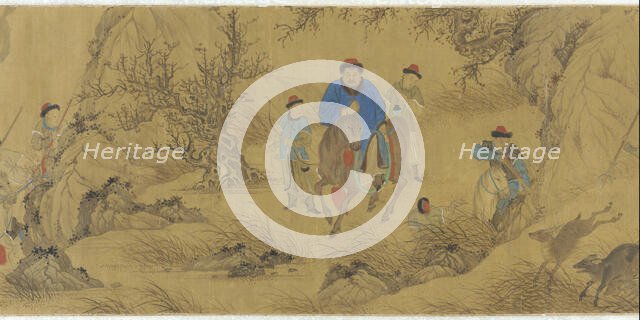 A Hunting Scene, 18th century. Creator: Unknown.