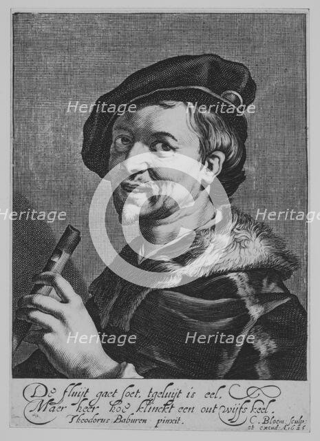 The Man with the Flute, 1625. Creator: Cornelis Bloemaert.