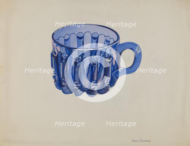 Cobalt Blue Cup, c. 1936. Creator: Robert Stewart.