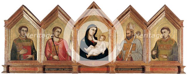 Virgin and child with Saints Eugenius, Minias, Zenobius and Crescentius.