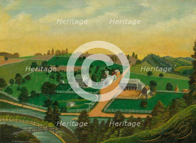 View of Benjamin Reber's Farm, 1872. Creator: Charles C. Hofmann.