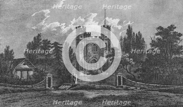 'Severndroog Castle, Shooter's Hill', 1807, (1912). Artists: Sir William James, FR Hay.