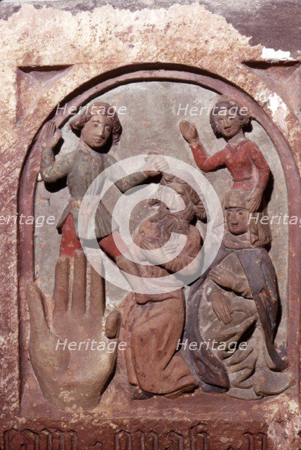 'Honour your Mother and Father', The Ten Commandments, c20th century.  Artist: Unknown.