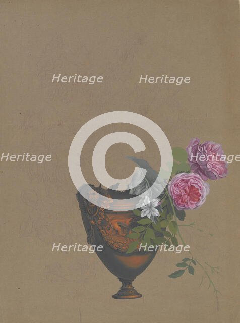 Vase of Flowers, 19th century. Creator: Anon.