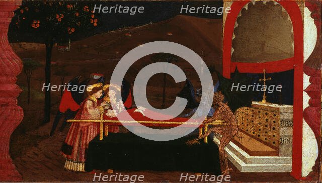 The Miracle of the Desecrated Host (Predella Panel for the church of Corpus Domini in..., 1465-1469. Creator: Uccello, Paolo (1397-1475).