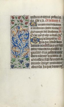 Book of Hours (Use of Rouen): fol. 49v, c. 1470. Creator: Master of the Geneva Latini (French, active Rouen, 1460-80).